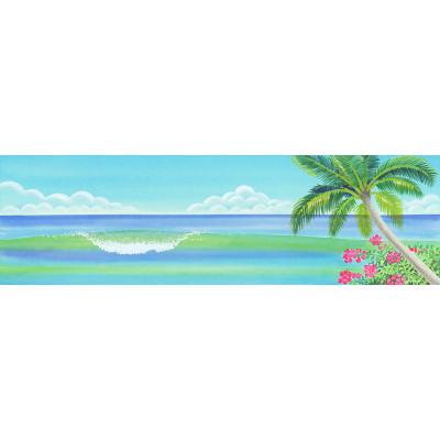 ふるさと納税 川口市 栗乃木ハルミ版画額装品「surf green」 |  | 01