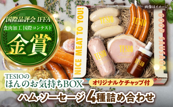 TESIOの自家製ハム＆ソーセージ 『ほんのお気持ちBOX』 豚肉 ハム ソーセージ 小分け 真空パック 沖縄市 / TESIO[BCAD002]