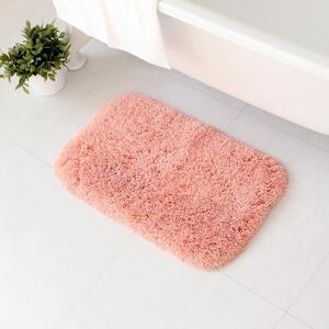 【ピンク】バスマット 50×70cm  乾度良好バスミューズミレニアム 吸水速乾 抗菌防臭 足拭きマット