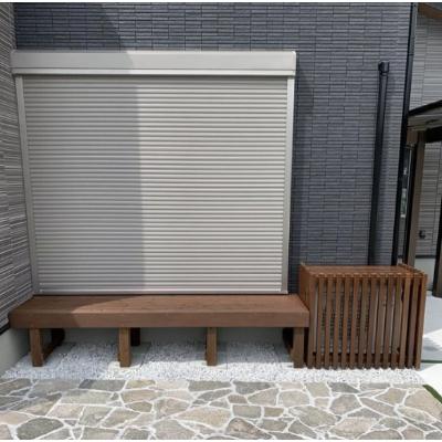 ふるさと納税 日向市 木製エアコン室外機カバー　ウォールナットブラウン |  | 02