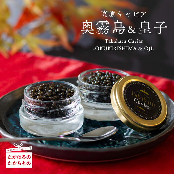 【ふるさと納税】Takaharu Caviar（たかはるキャビア）『奥霧島・熟成20g』と『皇子・フレッシュ20g』2種味比べセット いこいの家 キャビア 冷凍 高級 自社加工 宮崎県産 高原町 霧島連山 チョウザメ バエリ 送料無料 霧島山系の良質な湧水育ち 故郷納税 50000円 5万円