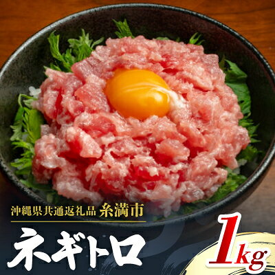 【ふるさと納税】【沖縄県共通返礼品/糸満市】まぐろ ネギトロ 1kg(200g×5P)【配送不可地域：離島】【1591579】