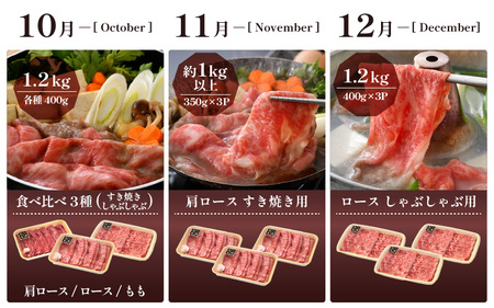 定期便 ≪12ヶ月連続お届け≫ 肉の定期便 肉好き満足！和牛 若狭牛ボリューム満点 厳選プレミアム 食べ比べ計14.6kg以上【 国産牛 ロース すき焼き しゃぶしゃぶ ハンバーグ サーロイン 焼肉 