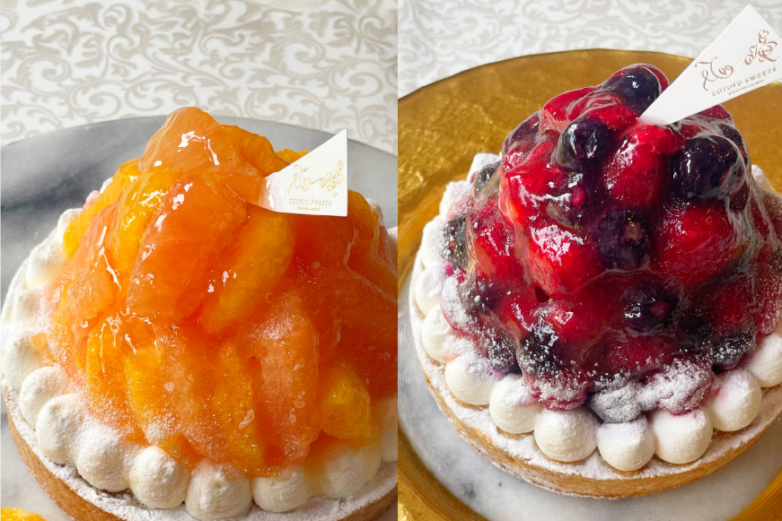 フルーツ タルト 1ホール 14cm 6回 定期便 総計6ホール [心優-Cotoyu Sweets- 長崎県 平戸市 hr42bgy420473] 果物 桃 ブルーベリー りんご ケーキ たっぷり 