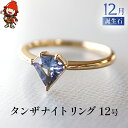 【ふるさと納税】タンザナイト 指輪 リング 12号 レディース K18 アクセサリー 婚約指輪 プロポーズ 結婚指輪 誕生日 婚約 結婚 母の日 プレゼント 祝 記念日 女性 贈り物 大分県産 九州産 中津市 国産 送料無料