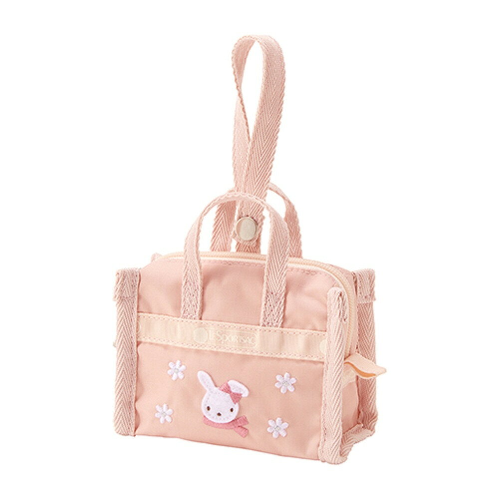 【ふるさと納税】〈LeSportsac × familiar〉チャーム　ピンク | チャーム 小物収納 familiar プレゼント 誕生祝 出生祝い 誕生日 お祝い ふぁみりあ ギフト