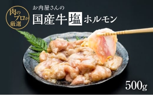 ホルモン お肉屋さんの国産牛 塩ホルモン 500g 国産牛 肉 味付け 牛肉