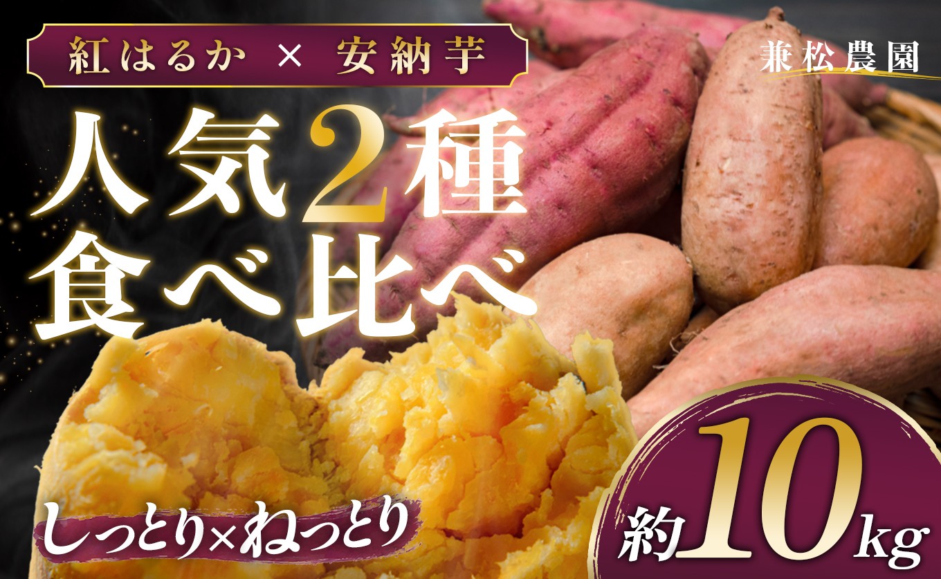 
                  さつまいも 食べ比べ 約10kg 紅はるか 安納芋 各約5kg 熟成 焼き芋 焼芋 やきいも しっとり ねっとり 蜜芋 芋 おいも サツマイモ さつま芋 べにはるか 安納いも スイーツ おやつ 国産 産地直送 栽培期間中農薬不使用 高知県 大月町産
                