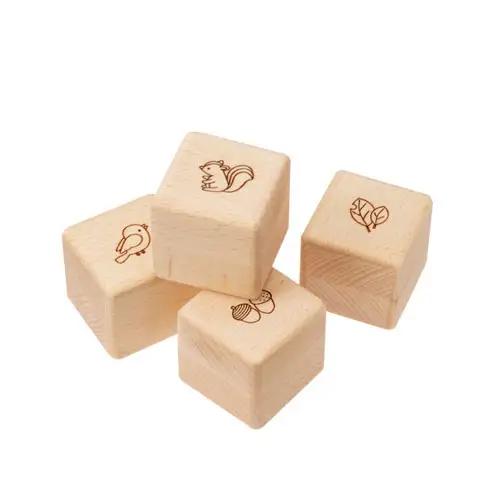 木のおもちゃ ＭＯＣＣＯ　森の音入りキューブ BA-50 木製玩具 木のおもちゃ 対象年齢6ヶ月から