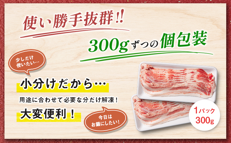 宮崎県産豚バラスライス(計1.8kg)  肉 豚 豚肉 スライス 国産 小分け おすすめ 人気