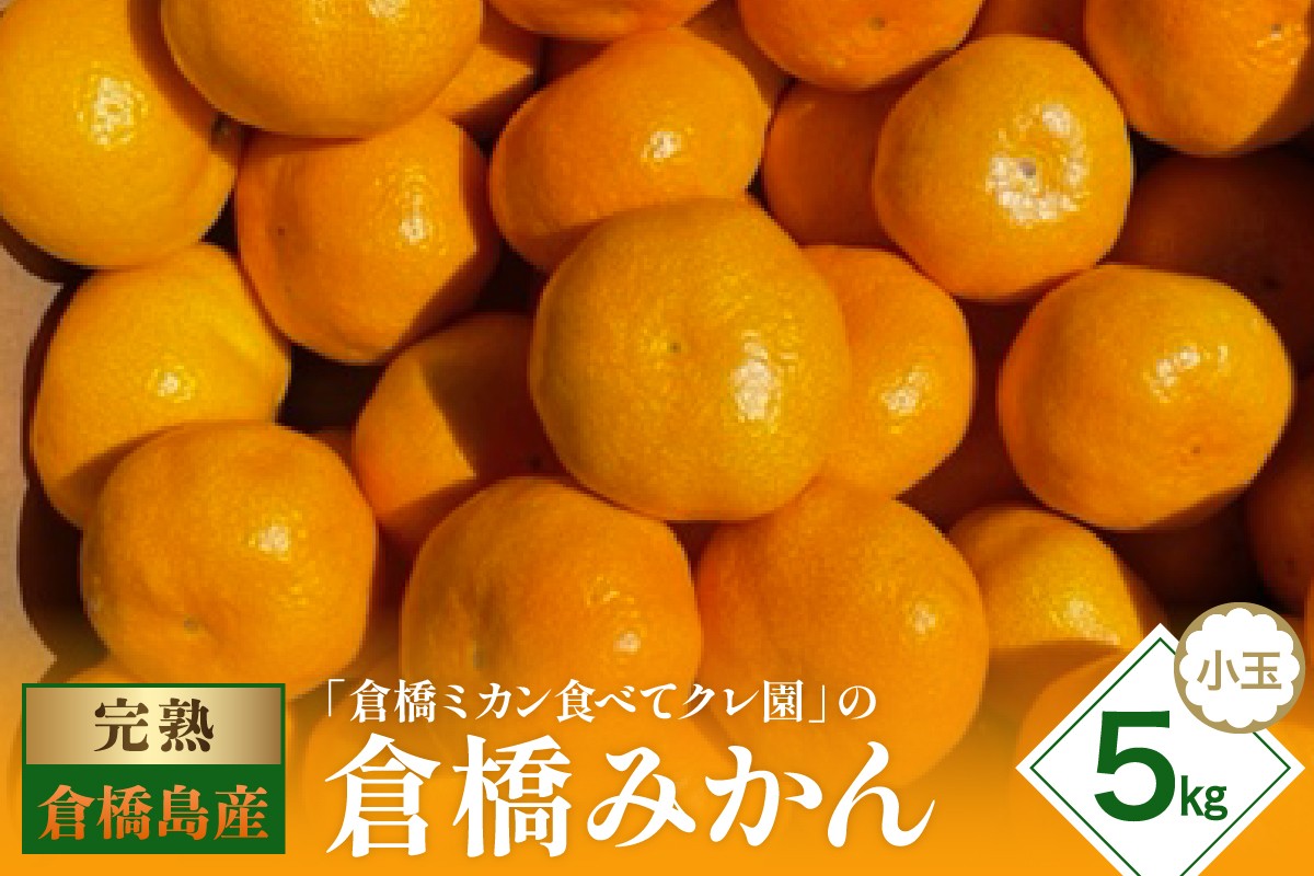 
            【2025年11月初旬～発送】倉橋ミカン食べてクレ園 倉橋みかん 小玉 約5kg ku154-004-25
          