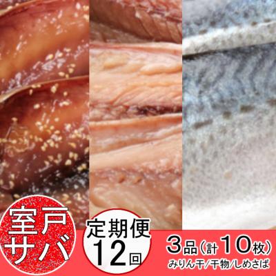 ふるさと納税 室戸市 ごちそうサバ3品セット定期便【全12回】