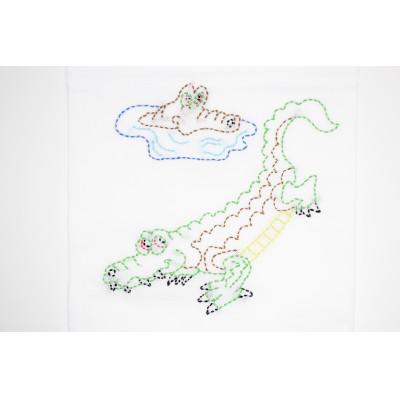 ふるさと納税 飯塚市 手刺繍巾着と刺し子布巾セット |  | 02
