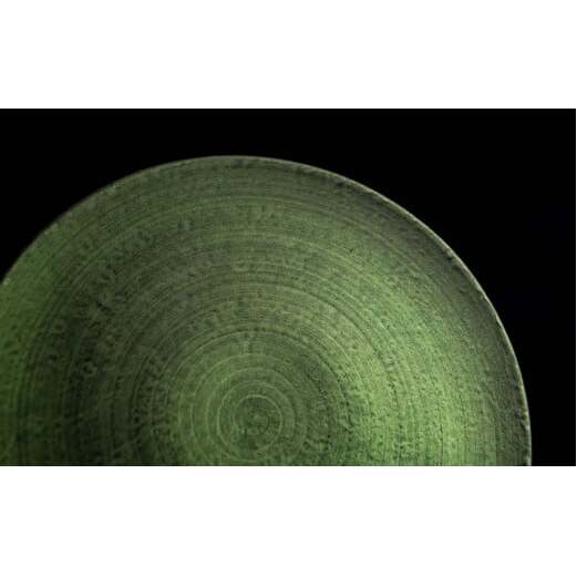 【NYが認めた逸品】有田焼 麟 Lin 25cm 大皿 プレート 1枚 (Green) パールの光が美しい高級感あるプレート【金照堂】プレート 大皿 食器 高級食器 有田焼 ディナー おもてなし A4