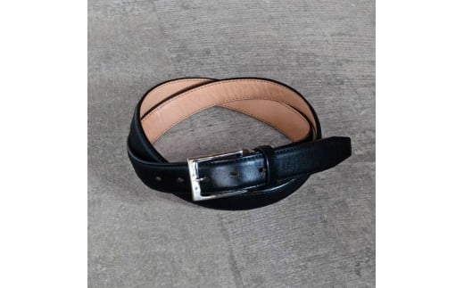 栃木レザー使用｜希少ハーネスレザーの贅沢ビジネスベルト｜Business belt｜ブラック｜minca（全3色）