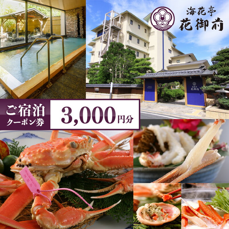 【ふるさと納税】 夕日ヶ浦温泉 【 海花亭 花御前 】 宿泊クーポン 3,000円～300,000円分 選べる はなごぜん かいかてい 京丹後 夕日ヶ浦 宿泊券 チケット クーポン トラベル 旅行クーポン 天橋立 城崎温泉 伊根 も近い