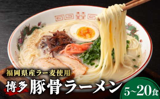 
                  ＜選べる容量＞【化粧箱入り】福岡県産ラー麦100％使用！博多グルメ代表とんこつラーメン（5〜20食分）【株式会社BeerO’Clock】
                