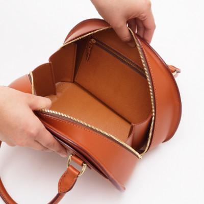 ふるさと納税 赤平市 ハンドバッグ　キャメル |  | 01