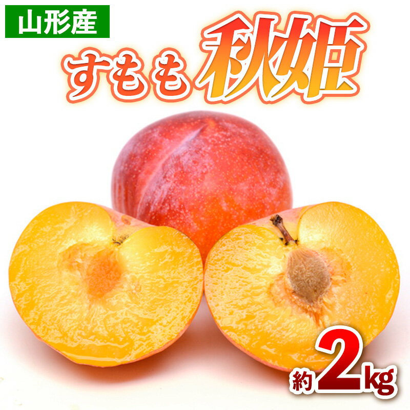 【ふるさと納税】山形産 すもも 秋姫 約2kg(16～24玉) 【令和7年産先行予約】FS24-705