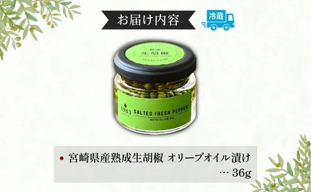 【料理王国100選 2023優秀賞受賞】熟成生胡椒(36g)オリーブオイル漬け 国産 生胡椒 胡椒 粒胡椒 生粒胡椒 こしょう 生こしょう 粒こしょう 粒 熟成 オリーブ オリーブオイル オリーブオイ