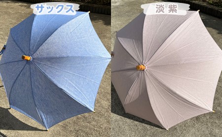 【西川洋傘加工所】1本1本職人の手作り・麻100％晴雨兼用傘 ネイビー