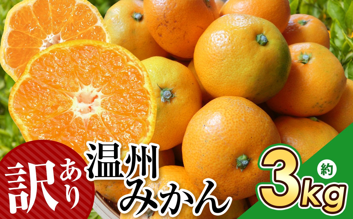 
            訳あり 温州 みかん 約 3kg 後藤農園 | フルーツ 果物 くだもの 柑橘 ミカン みかん 温州みかん 温州ミカン ご家庭用 家庭用 熊本県 玉名市
          