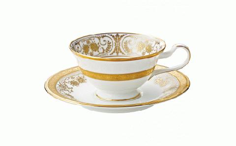【ノリタケ】ジョージアンパレス カップ&ソーサー 058-H1052