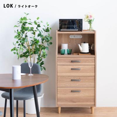 ふるさと納税 大川市 ピグミー ミドルチェストボード ライトオーク(幅60高さ124)