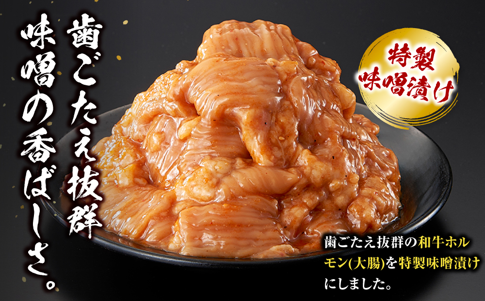 ＜訳アリ＞和牛ホルモン（大腸）　特製味噌漬け　1.2kg(300g×4）【2026年4月発送】