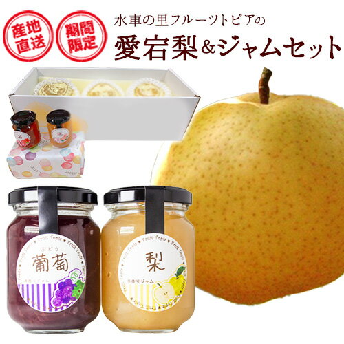 【ふるさと納税】 【先行予約】 愛宕梨 ＆ フルーツ ジャム セット《12月上旬‐2月上旬頃出荷》水車の里フルーツトピア 岡山県矢掛町産 梨 ジャム 果物 フルーツ