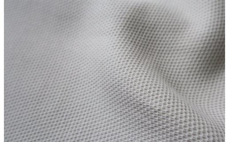 【tissu de coton/ハニカム織】泉州南部織 BED用ダブルシーツ＆ピロー2枚（LGY） ＜スピード発送＞ 015B025