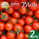 【ふるさと納税】宮崎県産 完熟ミニトマト 「アルル」2kg - 新鮮 アルル ミニトマト とまと 野菜 産地直送 宮崎県産川南町産 送料無料 D11802