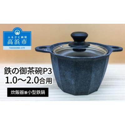 ふるさと納税 高浜市 鉄の羽釜で炊いたような美味しいご飯。ちょっと大きめ2合炊き、鉄鍋として料理にも。『鉄の御茶碗P3』