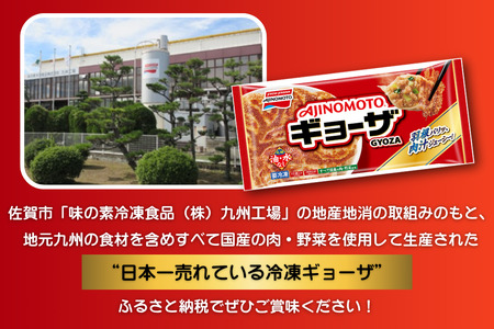 AJINOMOTOギョーザ 10袋 ぎょうざ 120個 味の素 冷凍食品 餃子 簡単調理 加工食品 惣菜 冷凍 佐賀市：B130-047