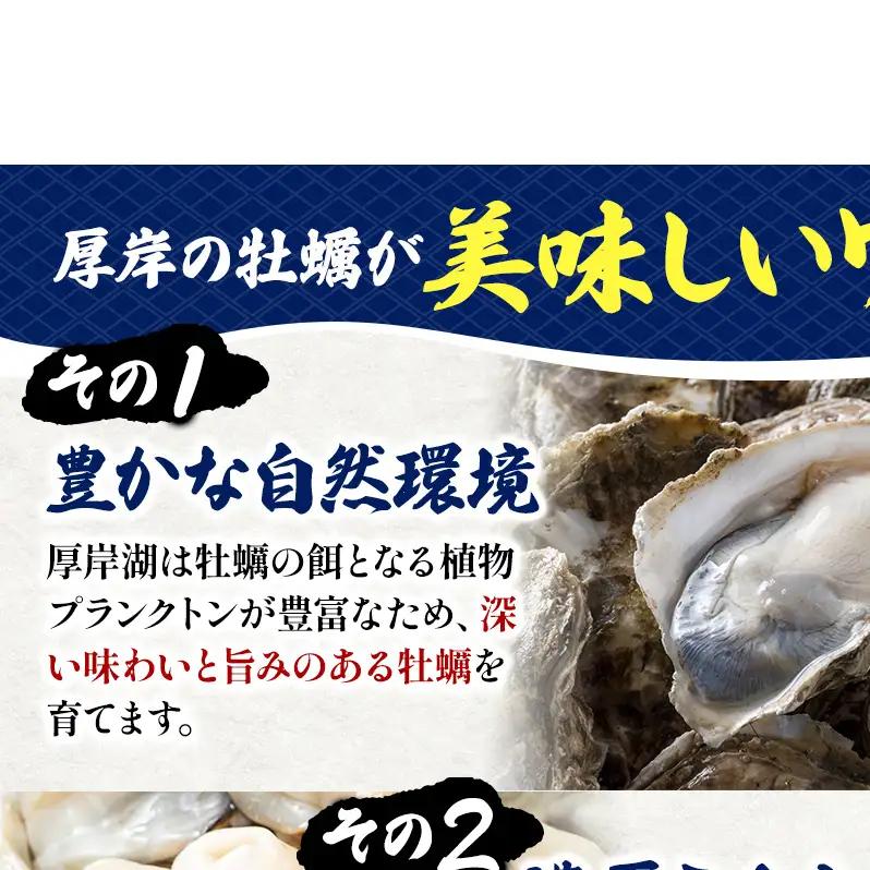 北海道 厚岸産 砂抜き済み あさり 1kg ＆ ブランド牡蠣 マルえもん 殻付き LLサイズ 20個 【光輝】 [ 魚貝類 海鮮 海の幸 みそ汁 酒蒸し アサリバタ 産地直送 生食用牡蠣 生食用 牡蠣