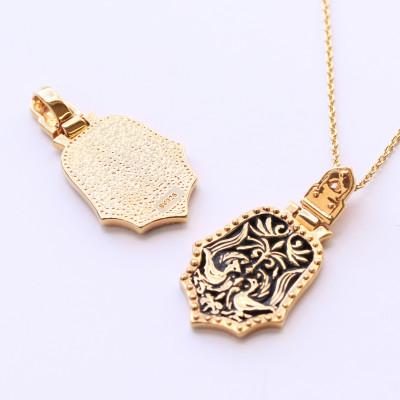 ふるさと納税 山梨県 【Do_goods】古墳時代の造形美　藤ノ木古墳モデル杏葉ネックレス  659-875-G |  | 01