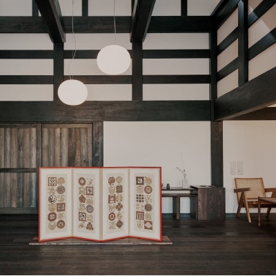 【楽土庵宿泊+越中いさみ太鼓見学付き】絹の部屋、夕朝食付き(スペシャルディナー)ペア宿泊券