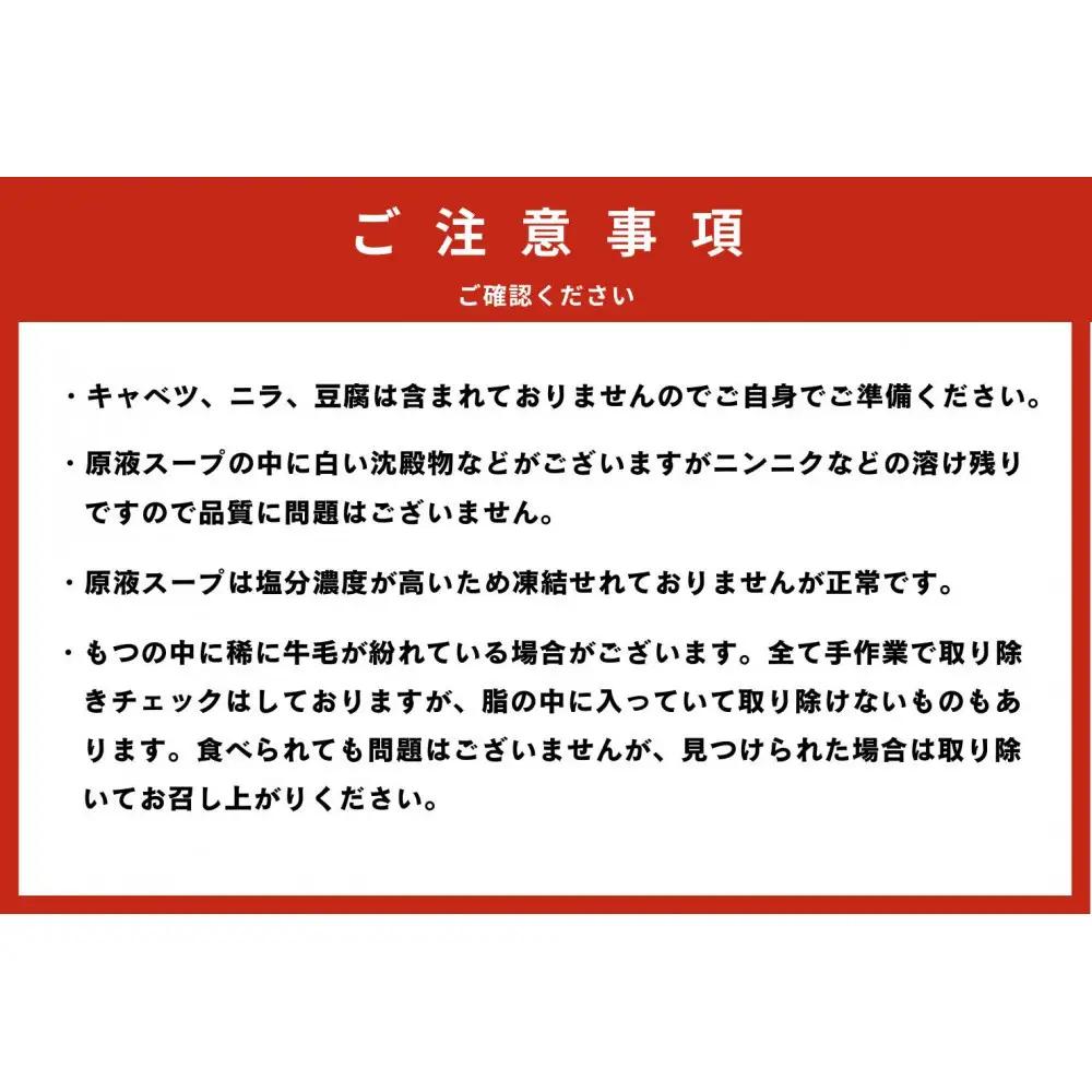 【老舗人気店】博多本格もつ鍋セット 2～3人前×2セット