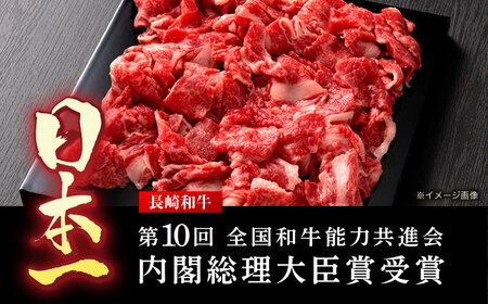 【3回定期便】長崎和牛 切り落とし 600g(300g×2)【有限会社長崎フードサービス】[OCD018]