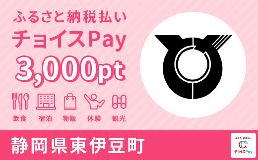 東伊豆町電子感謝券 3,000pt（1pt＝1円）【会員限定のお礼の品】