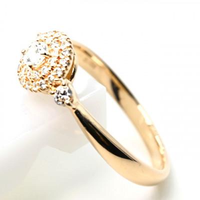 ふるさと納税 笛吹市 K18YG ダイヤモンドリング　0.26CT　R3975DI-Y #17 |  | 01