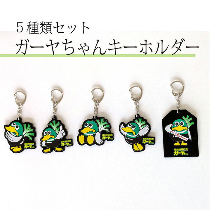 【ふるさと納税】キーホルダー（越谷市ご当地キャラクター）アソートセット ／ アクリルキーホルダー キャラクターキーホルダー ガーヤちゃん ご当地キャラ 5個セット アソート デザイン違い まとめ買い バッグ小物 鍵用 プチギフト プレゼント 送料無料 埼玉県 No.340