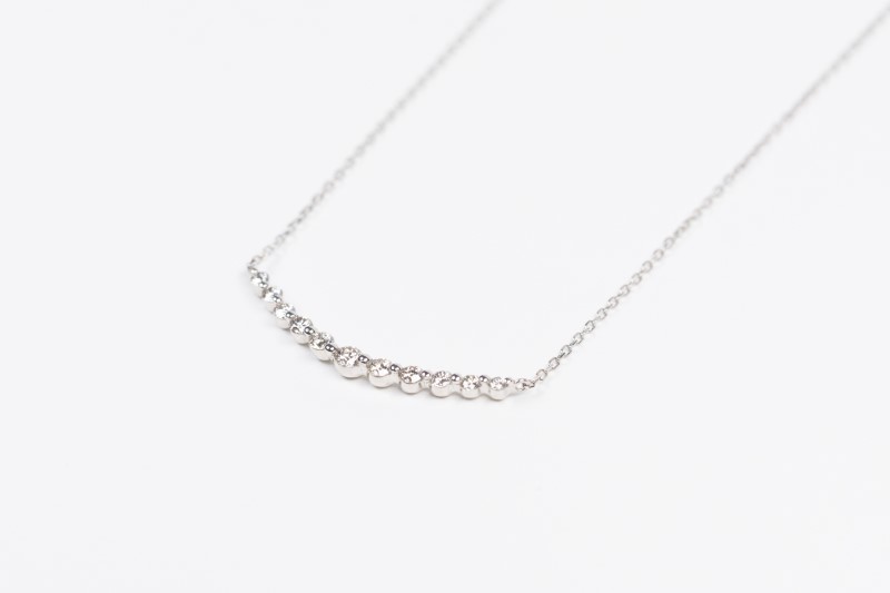 0.5ct PT900アーチネックレス HY-13
