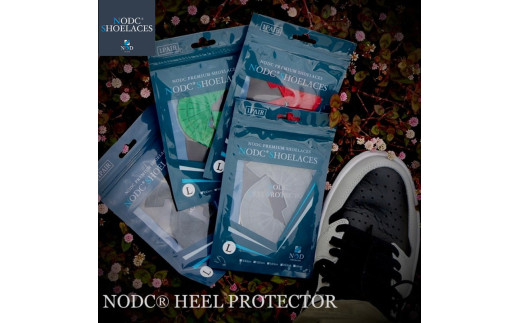 NODC HEEL PROTECTOR［173N02］NODC HEEL PROTECTOR スニーカー ヒールプロテクター 選べる サイズ XS S M L XL カラー ブラック ホワイト クリア