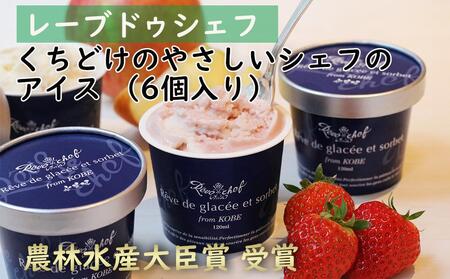 【レーブドゥシェフ】くちどけやさしいシェフのアイス（6個入）『農林水産大臣賞』受賞