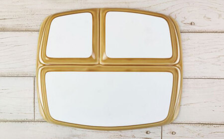 ランチプレート クレスタ 美濃焼 4色SET 取っ手付き 小田陶器【1363219】