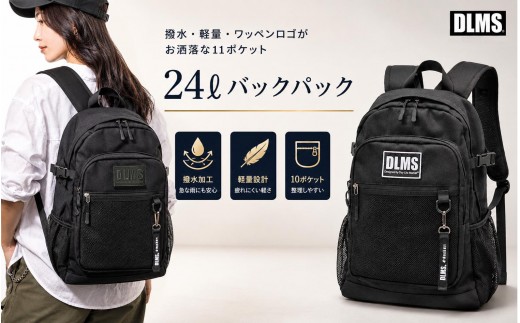 
                  【選べるカラー】撥水・軽量・多収納 ワッペンロゴがお洒落な 24L バックパック  リュック リュックサック
                
