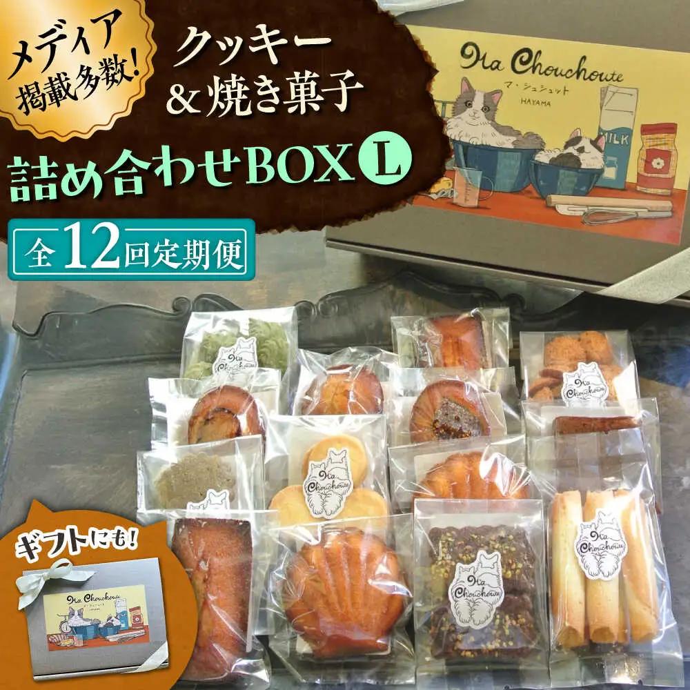 【全12回定期便】クッキー＆焼き菓子詰め合わせBOX L／ クッキー [ASBU017]
