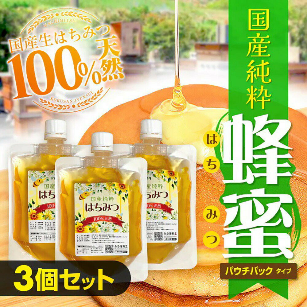 【ふるさと納税】国産純粋はちみつ 250gx3セット