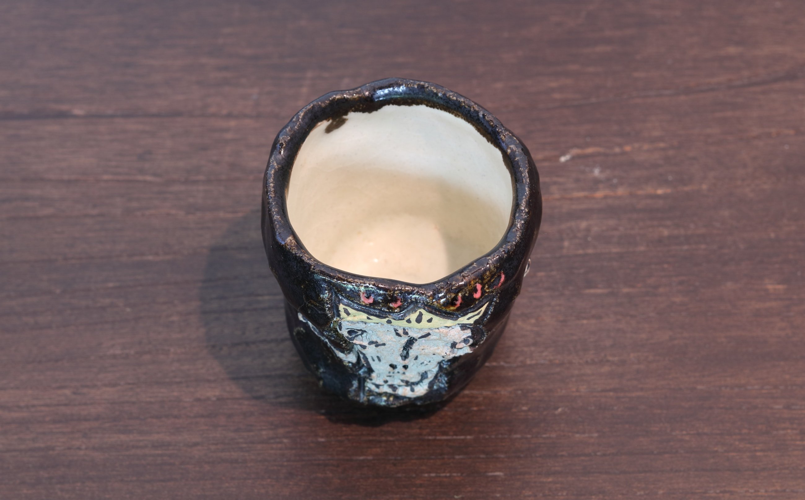 スカル黒唐津酒器